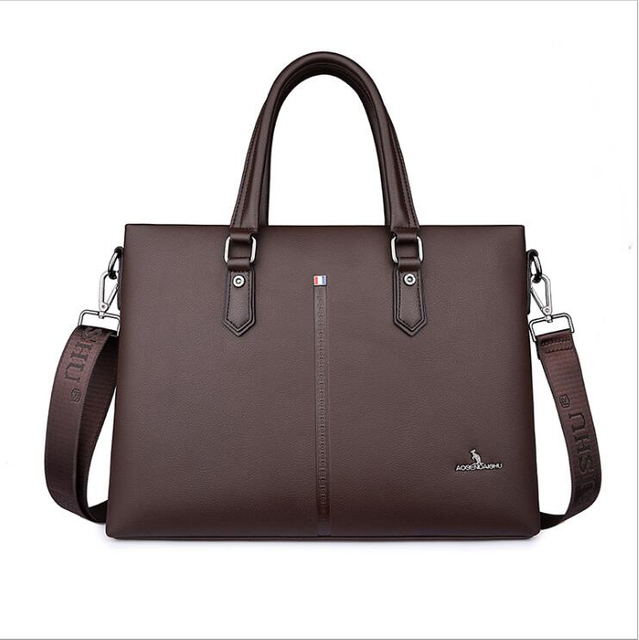 Fashion Genuine Leather Business Bag Man Handbag Computer Briefcase Shoulder Bag