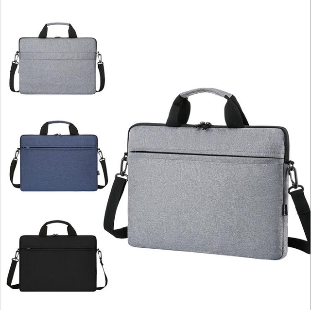 Factory Wholesale Simple Style 14inch Laptop Shoulder Bag for Men Women