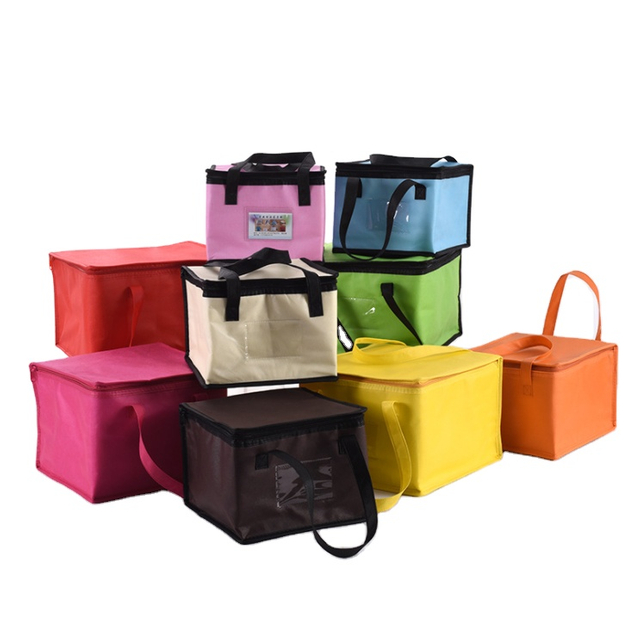 Customize Non Woven Outdoor Tote Food Delivery Cooler Bag