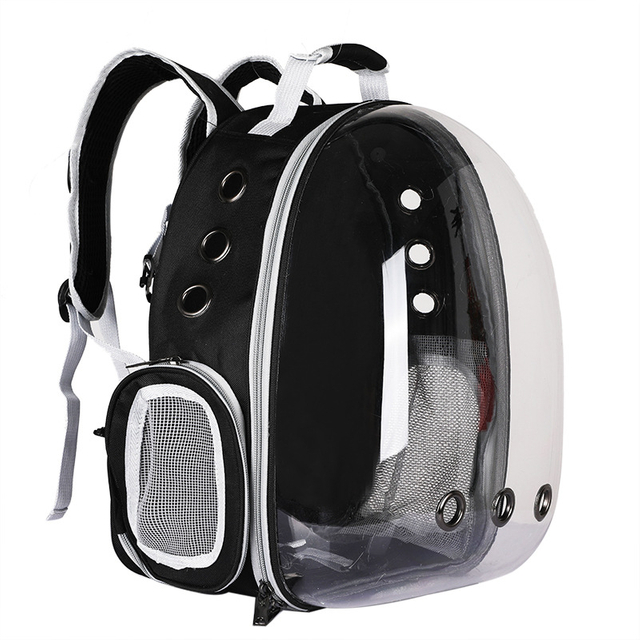 Breathable Large Space Cat Dog Carrier Pet Backpack for Kitty Small Dog Transparent Pet Carrier for Travel