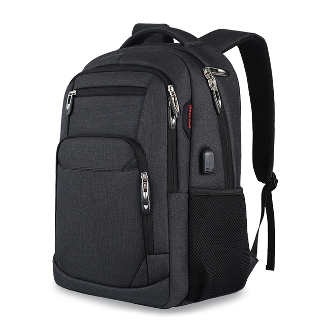 Durable Business Travel Laptop Backpack Bag With USB Charging Port