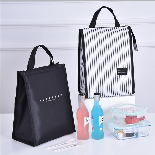 OEM Polyester Zipper Style Thermal Insulation Lunch Tote Bag 