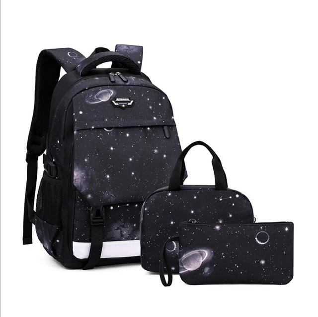 Waterproof Lightweight 3pcs Children Backpack School bag Set for Middle School