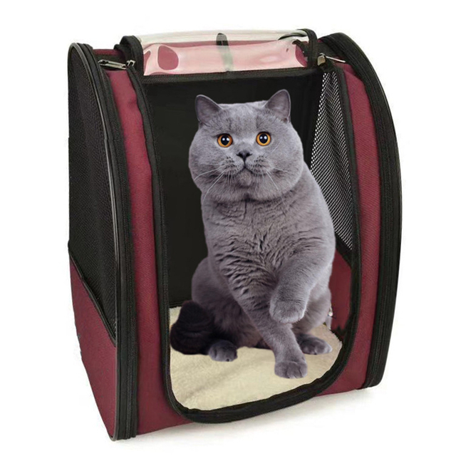Factory Wholesale Portable Pet Carrier Backpack Bag for Dog Cat Pet Carrying Bag Pet Cage