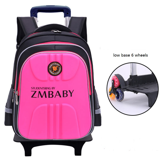 Factory Wholesale Student Wheeled School Backpack Bag