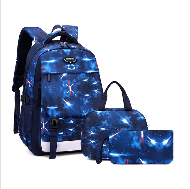 3 in 1 Stylish Children Backpack Schoolbag Set for Middle School