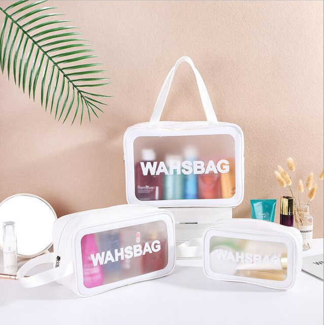 Waterproof Transparent PVC Cosmetic Wash Bag for Travel