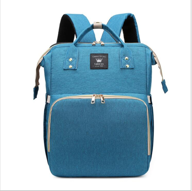 Stylish Foldable Baby Diaper Bag Backpack with Baby Bed