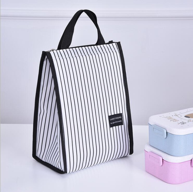 OEM Polyester Zipper Style Thermal Insulation Lunch Tote Bag 