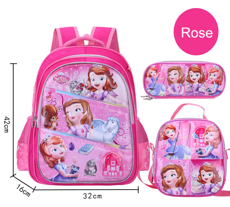 3 in 1 3D school bag set for kids