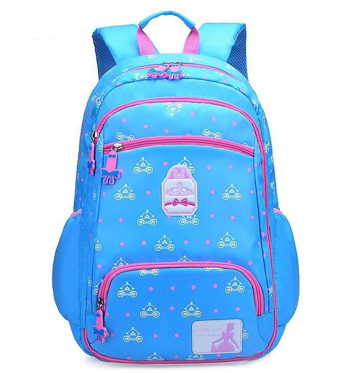 blue girls book bag