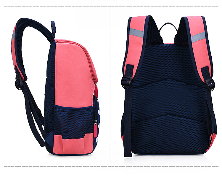 pink of student book bag