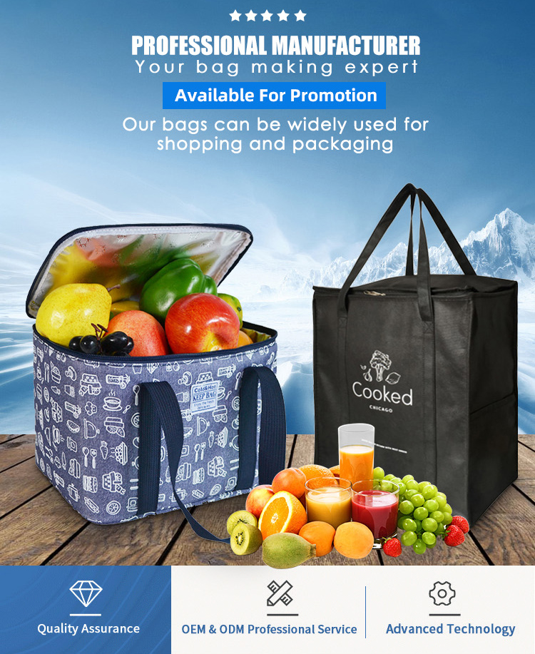 waterproof promotional custom logo insulated cooler bag
