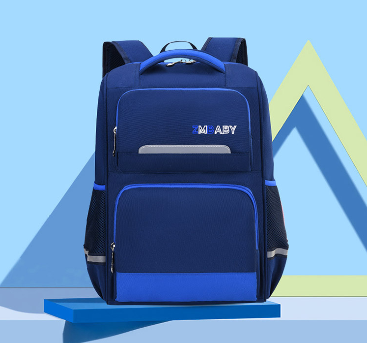 dark blue Stylish Waterproof Kids Book Bag Schoolbag for Primary School