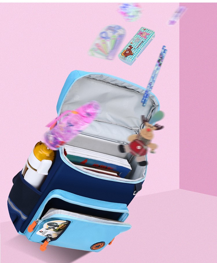 opening of new style school backpack bag for kids