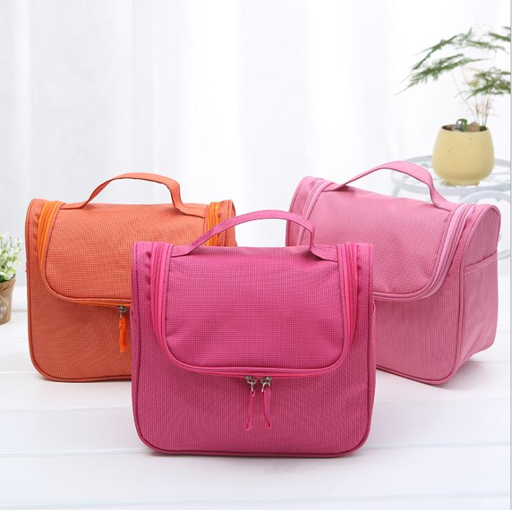 Waterproof Women Travel Makeup Bag Organizer with Hanging Hook
