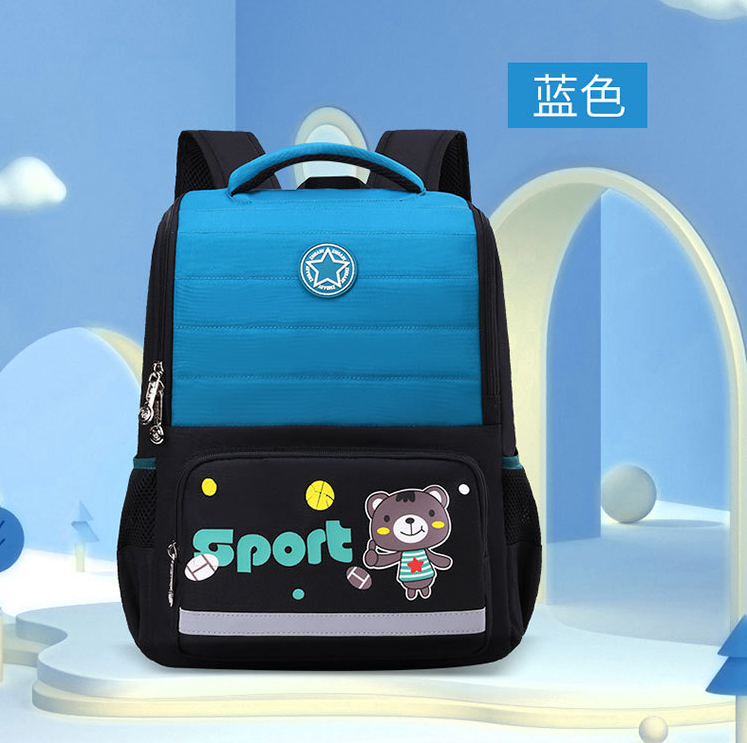 blue lightweight school backpack for children boys