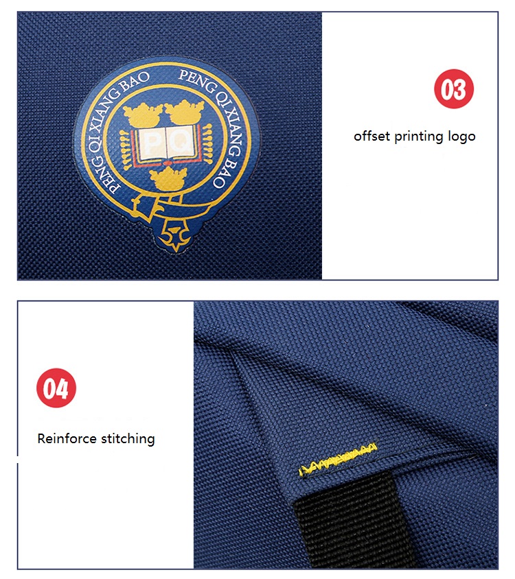 details of Custom logo kids school bag-2