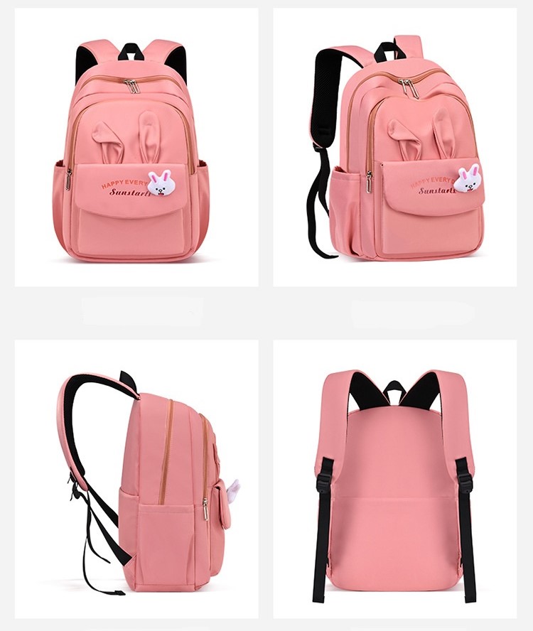 360 degree view of Fashion Girls Casual Backpack School Bag for Middle School