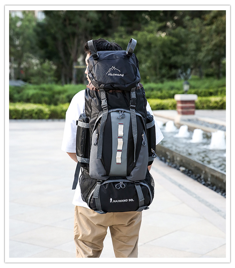 Model 2 show of Outdoor Camping Hiking Mountaineering Backpack Bag