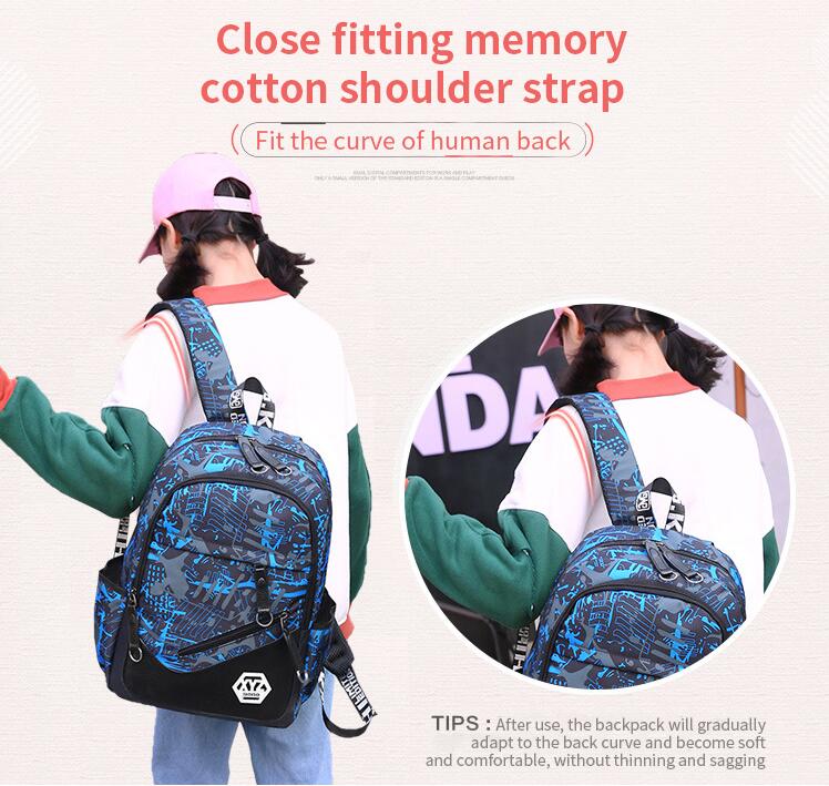fashion 3pcs backpack set