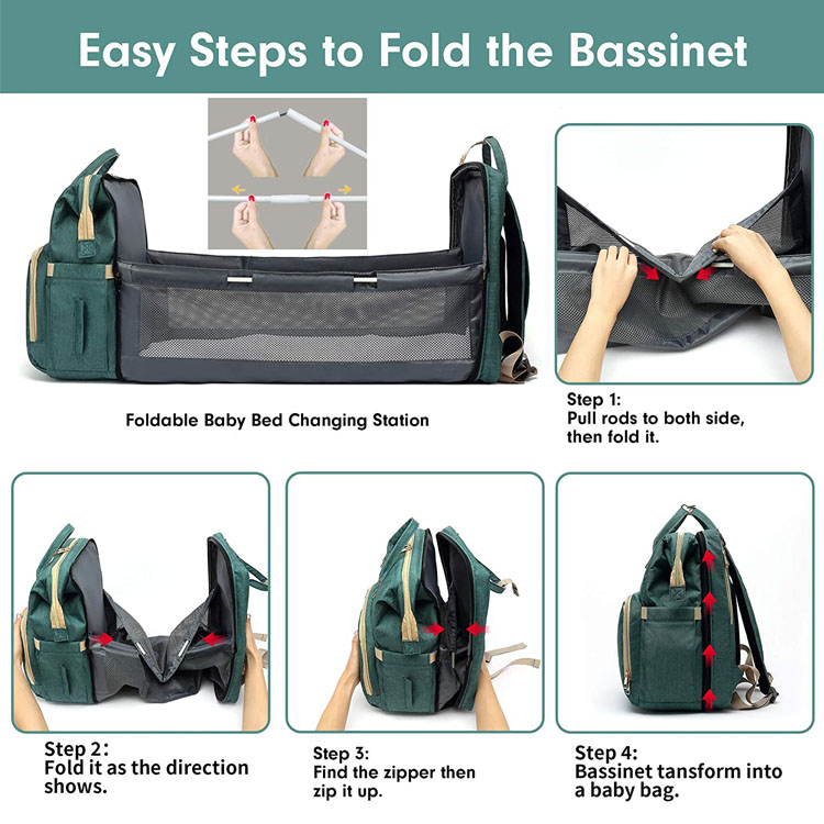 Baby Diaper Bag with changing station