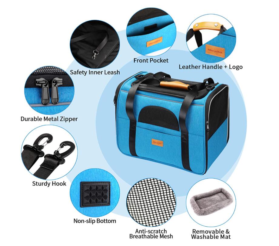 Pet Carry Bag blue color