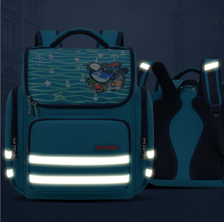 Children School Bag with reflective stripe