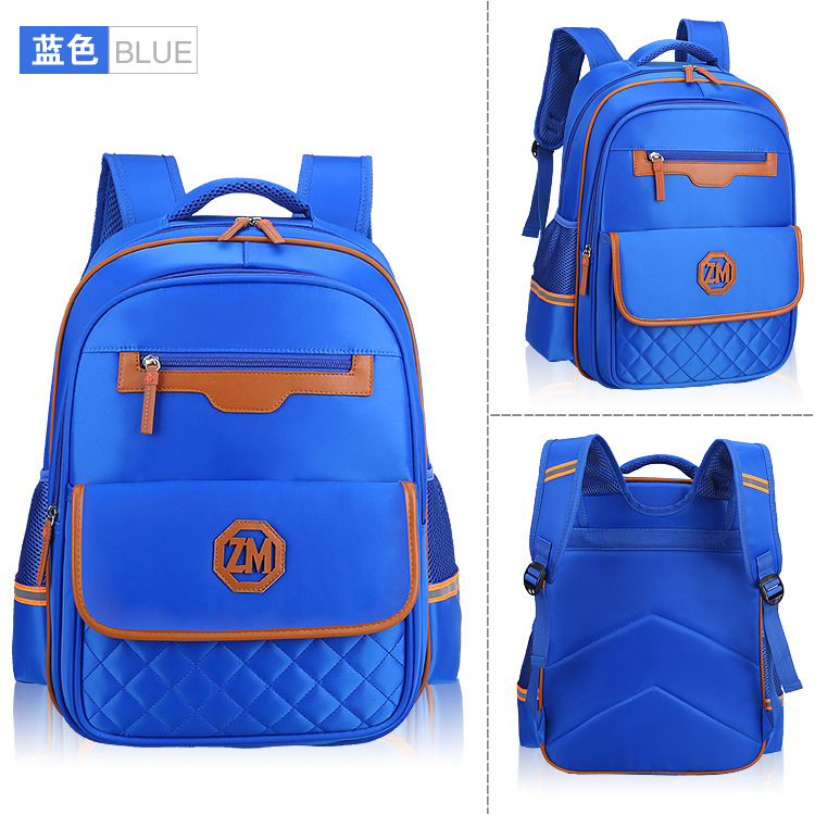 blue of Children Backpack for School New Design Book Bag