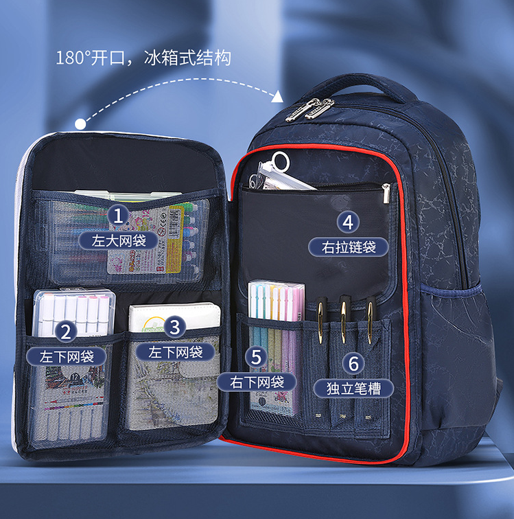 High Quality Multifunctional Kids School Bag Backpack for Primary School