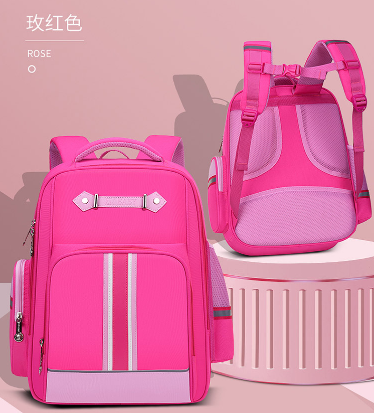 pink Children Book Bag Schoolbag for Primary School