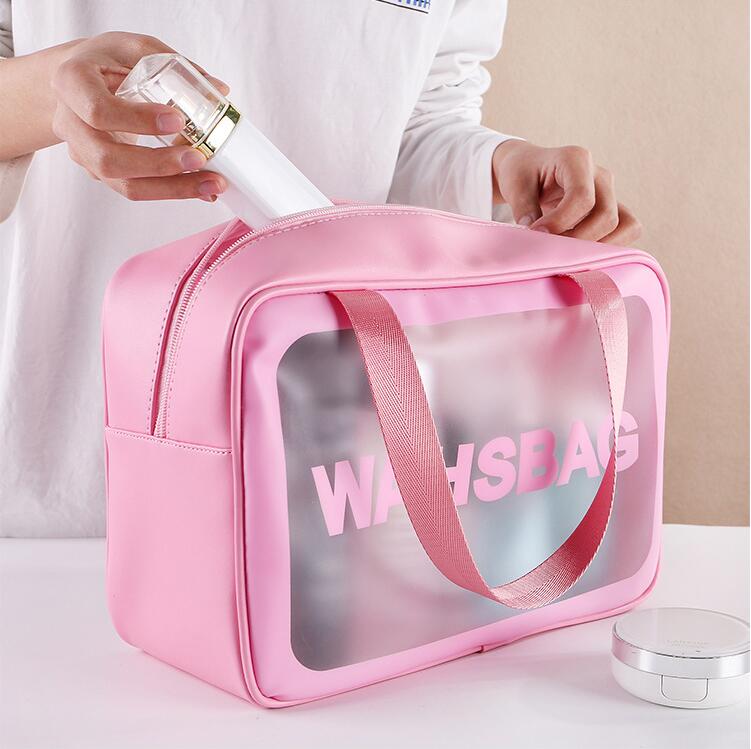 large capacity of PVC women cosmetic wash bag