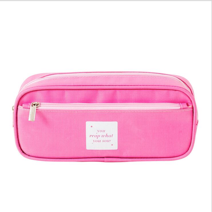 Customize Two Layers Pencil Box Stationery Bag for Student 