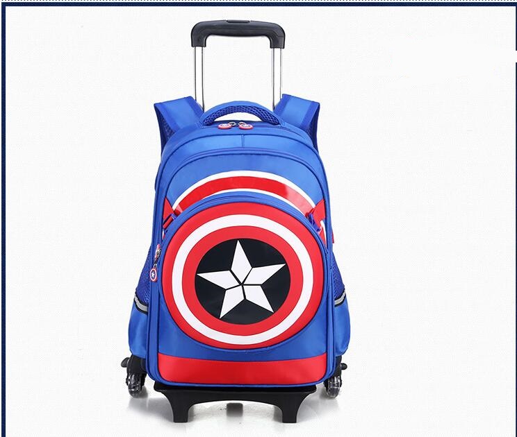 Wholesale Children Rolling School Bag Backpack for Boys
