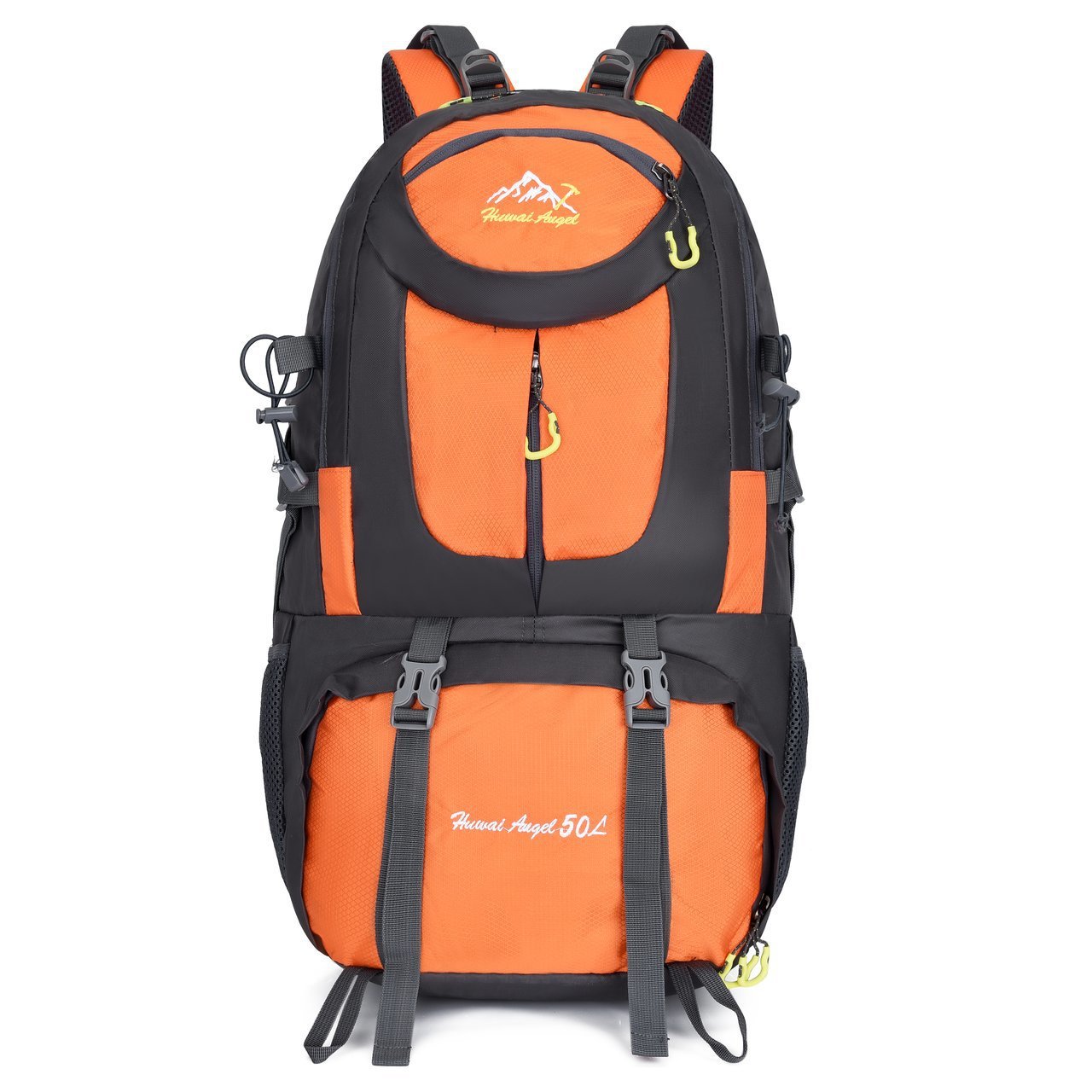 orange outdoor sports trekking hiking travel bags backpack