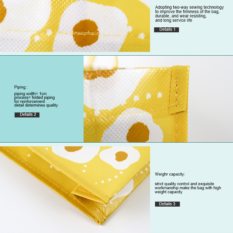 Promotional Custom Recycled Laminated Non Woven 2Shopping Bag