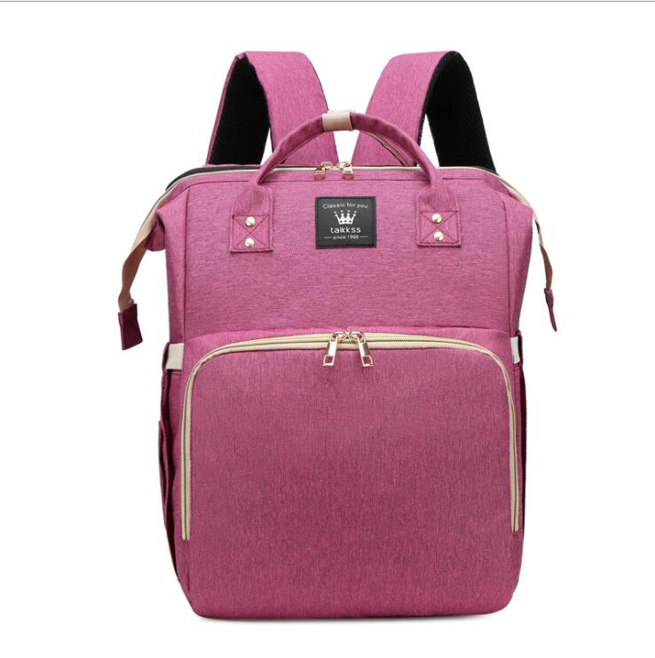 Portable Foldable Baby Crib Diaper Backpack Bag with Changing Station