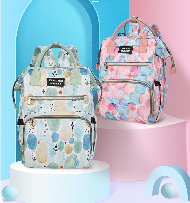 fashion colorful Backpack diaper bag