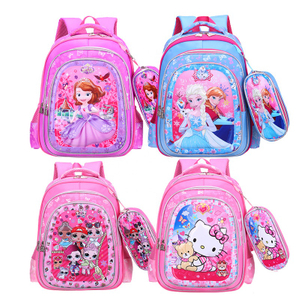 3D 2 in 1 Kids School Backpack Bag Set with Pencil Case