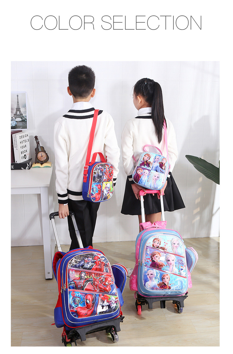 3 in 1 school trolley bag set