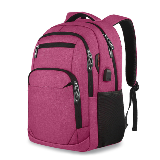 Durable Business Travel Laptop Backpack Bag With USB Charging Port