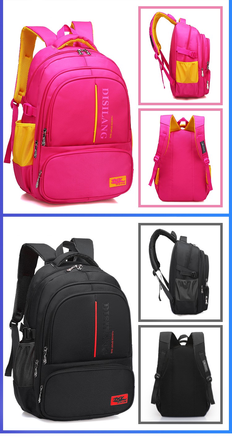 more description of teenager school backpack