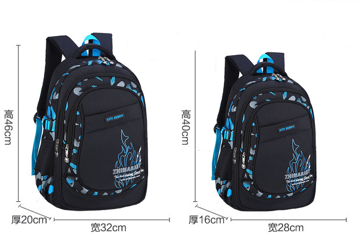 size of Teens School Backpack