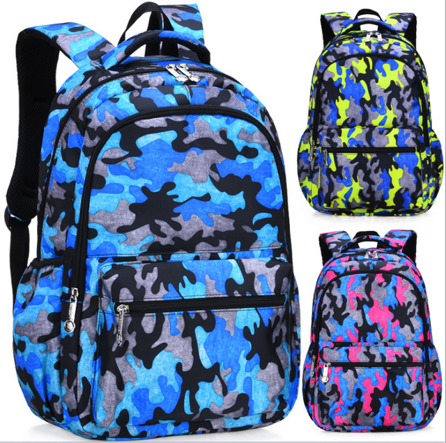 Fashion Camouflage Backpack Teenager Schoolbag
