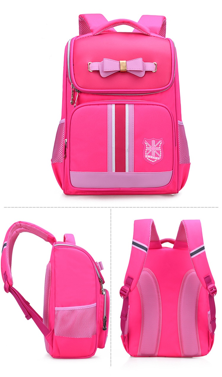 pink color of Fashion Girls book bag