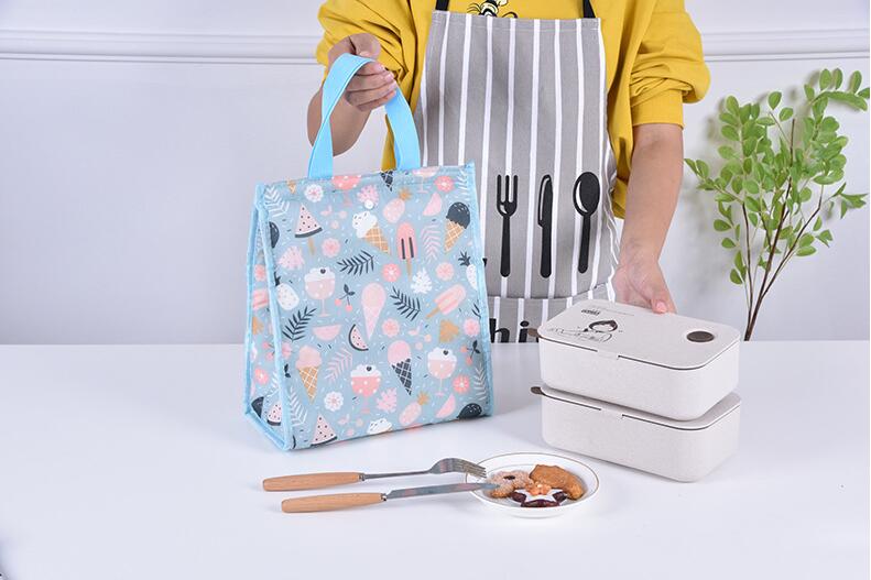 promotional polyester insulation lunch bag cooler bag