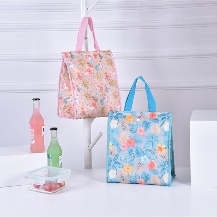 Wholesale Portable Polyester Thermal Insulation Cooler Lunch Bag 
