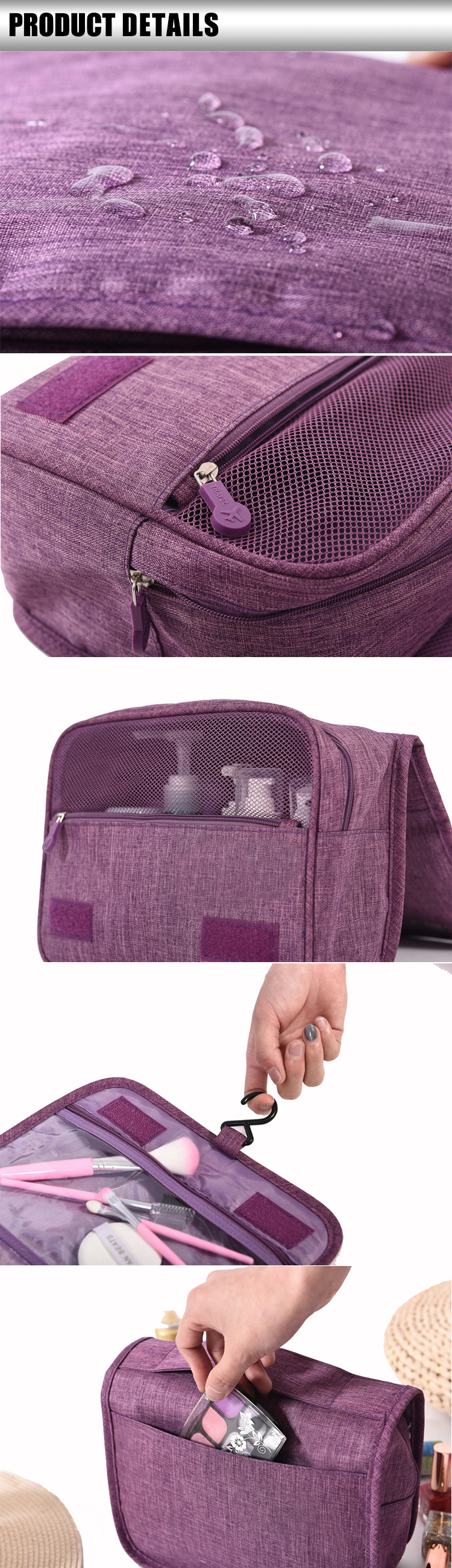 details of travel Cosmetic Bag