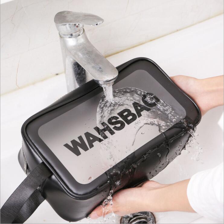 waterproof PVC women cosmetic wash bag