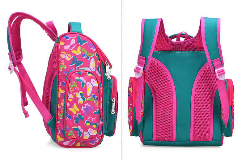 pink color of high quality School Book bag for Kidergarden Kids